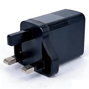 Chargeur mural USB rapide 18W avec indicateur LED, boîtier double texture (brillant + mat), prise fixe US/EU/UK pour iPhone <span class=keywords><strong>Samsung</strong></span> personnalisé - Product Image 4