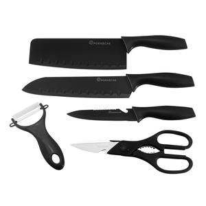 Ensemble de 7 couteaux de cuisine et planche à découper en paille de blé verte LT030 pour légumes - Vente en gros - Product Image 4