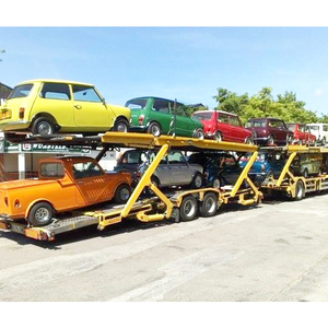 Nouvelle semi-remorque porte-voitures robuste en acier à 2 essieux pour le transport de 8 voitures |   <span class=keywords><strong>Vente</strong></span> de remorques de camion personnalisables de style européen - Product Image 3