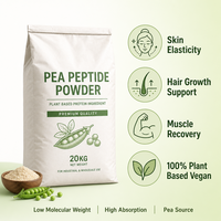 Poudre de Peptide de Pois 100% Naturelle de Qualité Alimentaire, Protéine Hydrolysée à Haute Absorption pour Barres Nutritionnelles et Améliorateurs de Nutrition Santé