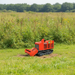 Débroussailleuse sur chenilles JINKE neuve à moteur diesel puissant pour le défrichement forestier, le débroussaillage des sous-bois et la tonte des bords de rivière - Product Image 1