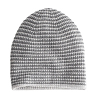 Vente en gros logo personnalisé réversible bonnet d'hiver gaufré tricoté activités de plein air chapeau tissu commun pour le voyage
