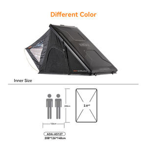 Tente de toit de voiture rigide pour le <span class=keywords><strong>camping</strong></span>, pliable, spacieuse, intérieure imperméable, pour 1 personne, Ada - Product Image 6