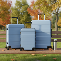 Ensemble de bagages en polycarbonate sous vide classique et durable de qualité supérieure, 3 pièces, avec pompe à air intégrée, serrure TSA, roues pivotantes à 360° SJTOBOL