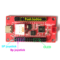 Sanwa düğmesi DIY takımı oyuncu kırmızı kurulu USB sıfır gecikme Arcade sopa oyun makinesi için sıfır gecikme yapılan plastik IOS/// SDK klavye