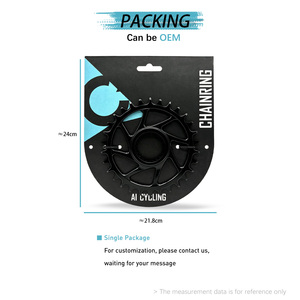 Juego de Bielas de Bicicleta de Aluminio Personalizado para <span class=keywords><strong>Shimano</strong></span>, Mecanizado CNC, Desplazamiento de 3 mm, 30T-36T - Product Image 5