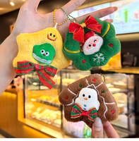 Porte-clés Pomme de Noël en Peluche, Adorable Pendentif Animal en Peluche Doux, Cadeau de Fêtes, Jouet en Peluche Personnalisé