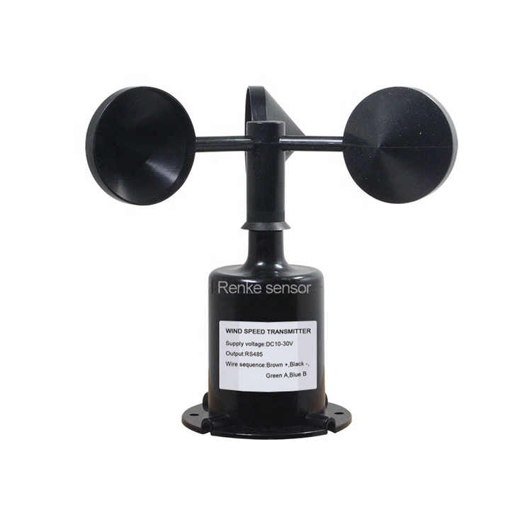 Anémomètre 3 Cups Aluminium - Capteur Vitesse Vent - Câble 8m - Pour Station Météo - OY