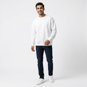 Sudadera de Cuello Redondo para Hombre, Nueva Colección 2026, Alta Calidad, Personalizable, Superventas para Invierno, Color Liso - Product Image 1