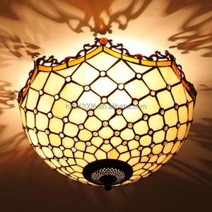 Lámpara Colgante de Vitral Tiffany de Estilo Retro Hecha a Mano, Diseño Europeo, 32 Pulgadas, Fuente de Luz LED, Hierro, para Hotel o Villa - Product Image 5