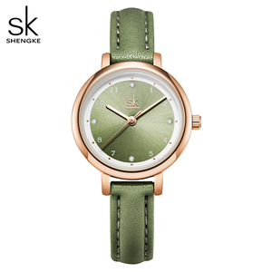 Shengke K9028 Top Brand Fashion Ladies orologi in <span class=keywords><strong>pelle</strong></span> da <span class=keywords><strong>donna</strong></span> al quarzo <span class=keywords><strong>orologio</strong></span> da <span class=keywords><strong>donna</strong></span> con <span class=keywords><strong>cinturino</strong></span> Casual sottile quadrante in marmo SK - Product Image 2