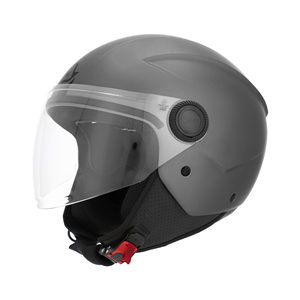 Casco Moto Jet Metallico Bitter Brezza Grigio - Product Image 1