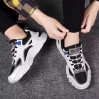Baskets décontractées à lacets pour hommes, semelle épaisse, respirantes, tige en PVC souple, nouvelle collection 2025, chaussures de course en maille Torre tendance