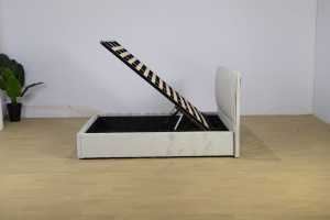 Thiết Kế Châu Âu Kích Thước Tùy Chỉnh Murphy Giường Thân Thiện Với Môi Bền Thanh Lịch Mềm Mại Bọc Kim Loại Khung Trực Tiếp Bọc Giường - Product Image 5