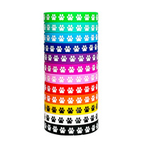 Bracelet en silicone à empreintes de pattes en gros – Activités promotionnelles, bracelet bleu et blanc personnalisé pour événements et fêtes, cadeau publicitaire