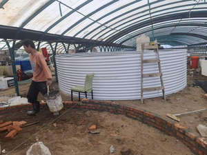 Grande galvanizado Folha <span class=keywords><strong>Fish</strong></span> Tank com Suporta Aquaculture Equipment for Tilapia Farming for Aquaculture Operations - Product Image 3
