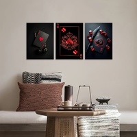 HAOWAI OEM/ODM Modern Art Dice Poker Posters, cadeaux parfaits pour les amis et la famille, peintures murales de chambre, décoration de salon et de chambre à coucher