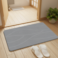 39*60cm Stein-Badematte Superabsorbierend Umweltfreundliche Kieselgur-Geschirrtrockenmatte Schnelltrocknende Badezimmermatte