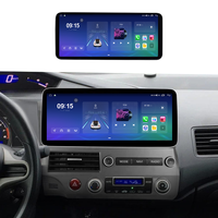 Système radio embarqué tout-en-un avec écran tactile Navi 12,3 pouces pour Honda Civic 2006-2011, CarPlay avec kit de montage ABS