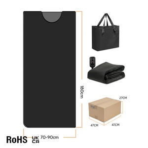 ผ้าห่มซาวน่าสำหรับใช้ในบ้าน ป้องกัน EMF ต่ำ รุ่น 510K ผ้าห่มซาวน่าสำหรับครอบครัว มาตรฐาน CE Rohs 1 โซนทำความร้อน สำหรับทั้งร่างกาย - Product Image 1