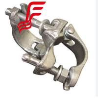 Coupleur à angle droit galvanisé à chaud robuste pour échafaudage à fixation par tube, connexion haute résistance pour la construction