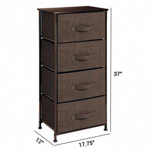 Chariots roulants à 3 tiroirs en métal, bacs de rangement robustes - Product Image 4