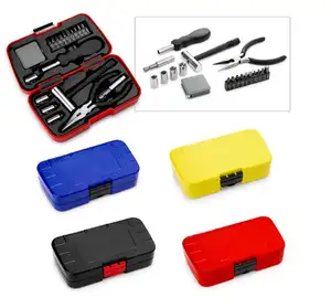 Factory Household 19pcs Hardware Multi Functional Hand Tool Kit Box With Pliers