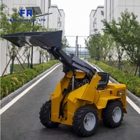 FS-S490 Backhoe Loader 4x4 Grosir dan Eceran Pabrik Mini Skid Steer Loader Operasi Pekerjaan Tanah Skala Kecil