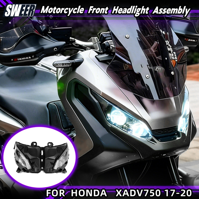 Suitable for Honda XADV750 Motorcycle Accessories - Front LED Headlamp Assembly XADV 750 Headlamp Front Light