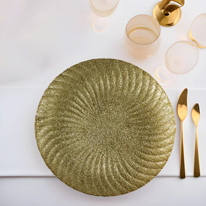 Bandeja de Cristal Martillado Nórdico de Lujo <span class=keywords><strong>para</strong></span> Servir Frutas, Ideal <span class=keywords><strong>para</strong></span> Hoteles, Restaurantes, <span class=keywords><strong>Banquetes</strong></span> y Salas de Exhibición - Product Image 2