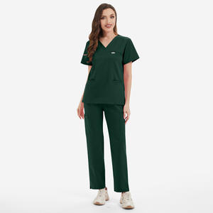 Ensemble de blouses de travail pour esthéticiennes personnalisées avec logo OEM, en polyester tissé, uniformes d'hôpital, tenue de spa élégante - Product Image 4