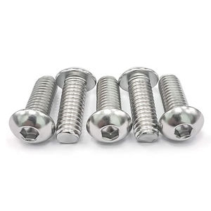 # 2 # 4 # 6 # 8 # 10 ANSI ASME B18.3BT UNC UNF Imperial Edelstahl A2 Innensechskant-Halbrundkopfschrauben Allen-Innensechskant-Halbrundkopfbolzen - Product Image 4