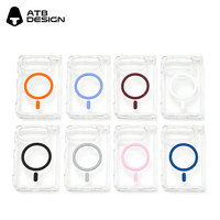 Étui de téléphone portable magnétique transparent anti-jaunissement de qualité supérieure pour iPhone Duo, coque transparente antichoc