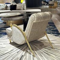 Ensemble de chaises chesterfield modulables en cuir naturel modernes de luxe chaises en tissu imprimé léopard au design de luxe