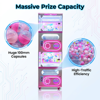 Machine à capsules Happy Twist de haute qualité, personnalisable, en anglais, machine à cadeaux en métal, jeux d'arcade à pièces, Xiaomixing