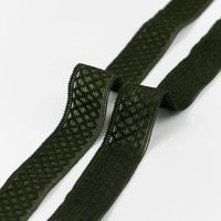 Vente en gros de ruban élastique brillant en nylon textile, bande de couture en spandex, ceinture décorative en maille pelucheuse pour vêtements et sous-vêtements