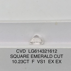 IGI CVDF VS1アッシャーカット10.23CTラボ成長ダイヤモンドを出荷する準備ができているカスタムジュエリー - Product Image 2