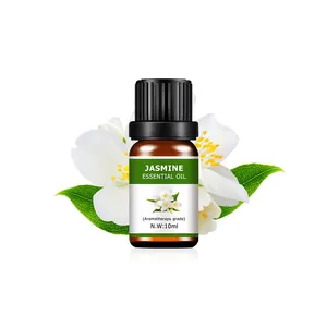 100% minyak esensial murni harga ekspor jumlah besar dapat disesuaikan label grosir penyebar aromaterapi kosmetik minyak esensial Jasmine