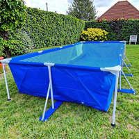 Kunden spezifische große Schwimmbäder mit ovalem rundem rechteckigem quadratischem Edelstahl-Struktur ring PVC für Kinder