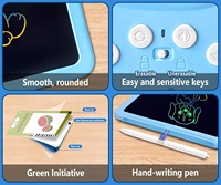 Jouet éducatif précoce, tableau à dessin, machine à cartes flash avec 112 cartes, tablette d'écriture LCD et machine d'apprentissage par cartes pour enfants