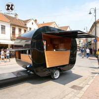 Camion de restauration rapide Fast Juice FoodTrailer DOT, chariot à café, camion de restauration en acier inoxydable pour hamburgers