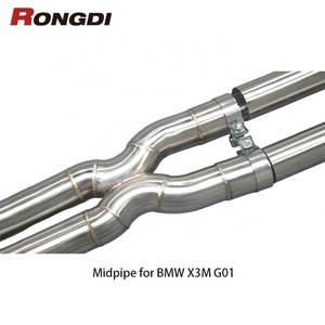 Tuyau d'échappement en acier inoxydable 304 à longueur égale pour BMW X3M X4M G01 G02 S58 3.0T 2024 - Product Image 3