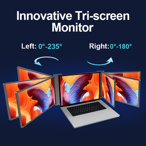 Extensor de Pantalla para Portátil de 15.6 Pulgadas 1080P, Monitor Portátil Plegable de Tres Pantallas IPS USB C para Portátiles de 15.6-17.3 Pulgadas, Multidispositivo - Product Image 4