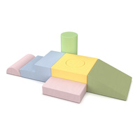 Blocs de jeu modulaires multifonctionnels en mousse, combinaison toboggan et canapé pour enfants, mobilier de jeu d'intérieur