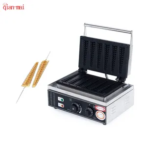 Professional Waffle Machine Supplier Pine Shaped Tree Waffle Maker 6 Pcs Stick Waffle Maker Machine