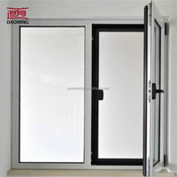 Ventana Abatible de PVC con Doble Acristalamiento y Marco de UPVC con Vidrio Templado para Hoteles