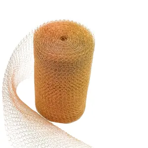 factory direct pure copper gas liquid knitted filter wire meshknitted wire meshknitted wire mesh tape