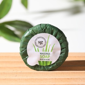 Saponetta Rotonda di Alta Qualità 5 Stelle per Hotel, Ricca di Estratto di Aloe Vera, Pulizia Profonda, Lussuosa Mini Saponetta per Hotel - Product Image 1