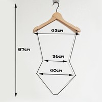 Lavinia vente en gros de cintres en métal cintres de maillots de bain forme de corps sous-vêtements soutien-gorge présentoir maillots de bain cintre Bikini
