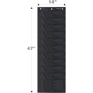 Organisateur mural suspendu à 10 poches, rangement en nylon pour bureau, maison, école, studio - Product Image 2